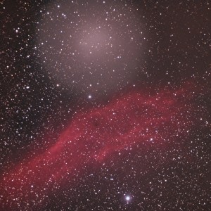 Comet Holmes and California Nebula