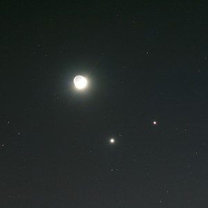 Venus, Jupiter, & the Moon